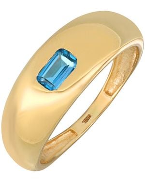 Bony Levy 14K Topaz Dome Ring - Metallic