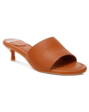 Rag & Co Vizzini Leather Slide Sandal - Brown