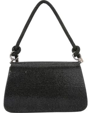BERNESS Rhinestone Shoulder Bag - Black