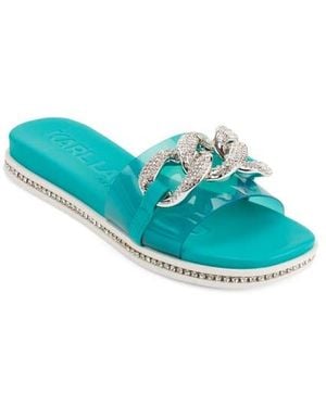 KARL LAGERFELD Jazelle Slide Sandal - Blue