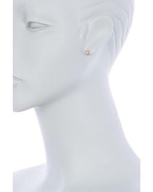 Bony Levy 18K Diamond Marquis Bezel Stud Earrings - White