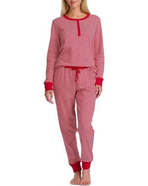 Splendid Cozy Thermal Pajamas - Red