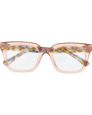 Cole Haan 51Mm Square Reading Glasses - Brown