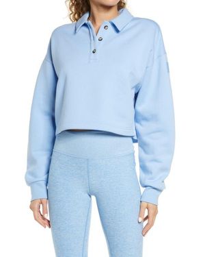 Alo Yoga Polo Club Henley Pullover - Blue