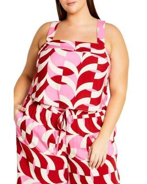 City Chic Camisole Top - Red