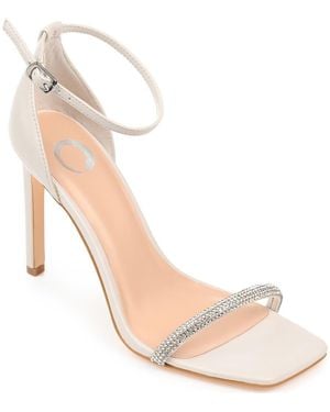Journee Collection Zoya Heeled Sandal - Metallic