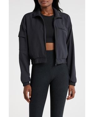 Beyond Yoga Status Crop Jacket - Black
