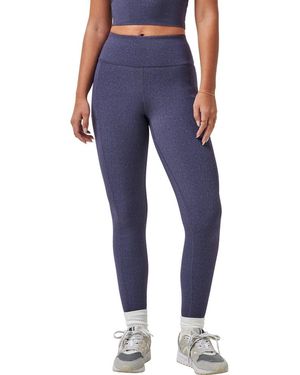 Travis Mathew Moveknit Bonded Pocket Leggings - Blue