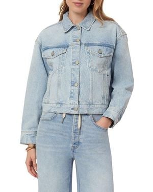 Scotch & Soda Oversized Crop Denim Jacket - Blue