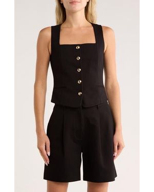 Rag & Bone Maria Ponte Vest - Black
