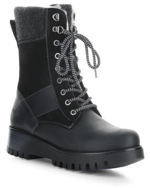 Bos. & Co. Genus Prima Waterproof Platform Bootie - Black