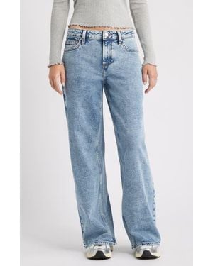BP. Low Rise Baggy Wide Leg Jeans - Blue