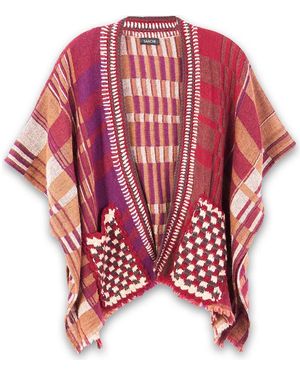 Saachi Plaid Topper - Red