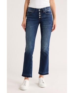 Lucky Brand Sweet Button Fly Straight Leg Jeans - Blue