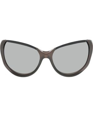 Balenciaga 65Mm Geometric Sunglasses - Gray