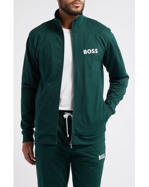 BOSS Ease Track Jacket - Green