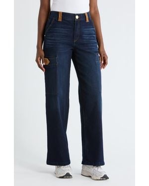 Democracy Absolution High Waist Wide Leg Jeans - Blue