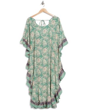 La Fiorentina Sara Kaftan Dress - Green