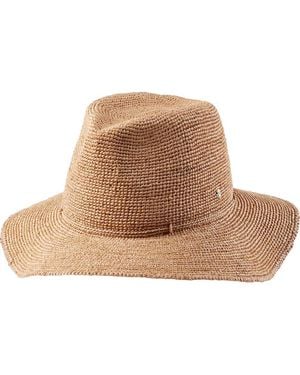 Helen Kaminski Desmonda Packable Raffia Fedora - Brown