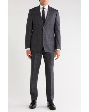 English Laundry Wool Blend Suit - Black