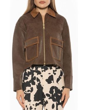 Alexia Admor Sorell Utility Jacket - Brown