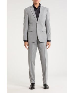 Gino Vitale Slim Fit Four-Way Stretch Suit - Gray