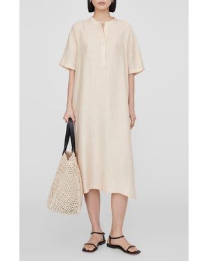 Anine Bing Liv Midi Dress - Natural