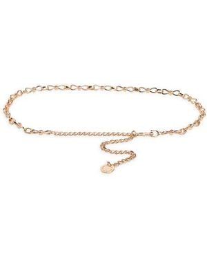 BCBGMAXAZRIA Knots Chain Link Belt - Metallic