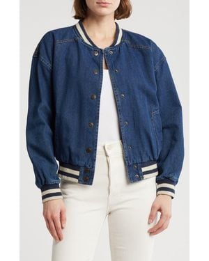 Blu Pepper Bomber Jacket - Blue