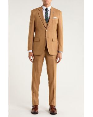 ZEGARIE Mélange 3-Piece Suit - Natural