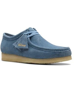 Clarks Wallabee Water Resistant Chukka Boot - Blue