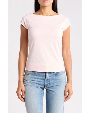 Abound Cap Sleeve Top - Pink