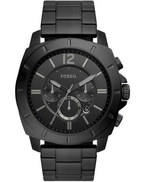 Fossil Privateer Chronograph Bracelet Watch, 48Mm - Black