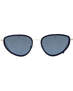 Vuarnet 59Mm Alpine Vision Oval Sunglasses - Blue