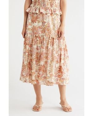 Sanctuary Dinner Party Cotton Skirt - Natural
