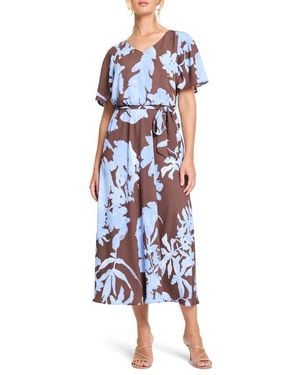 NIC+ZOE Cloud Blossom Brooke Midi Dress - White