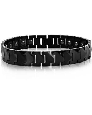 Black Jack Jewelry Magnetic Chain Link Bracelet - Black