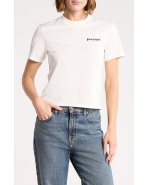 Palm Angels Gothic Logo T-Shirt - Blue