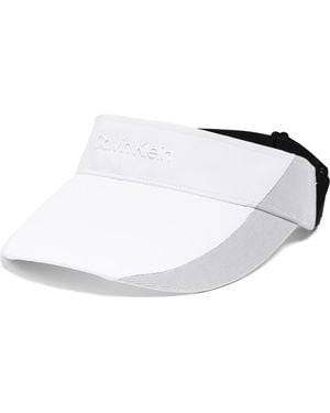 Calvin Klein Mesh Panel Visor - White