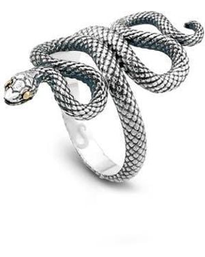 Samuel B. Snake Ring - Metallic