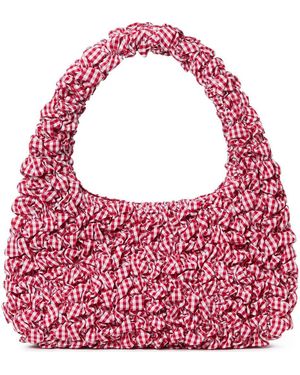 Loeffler Randall Smocked Mini Shoulder Bag - Red