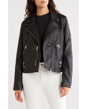 AllSaints Prescott Leather Biker Jacket - Black