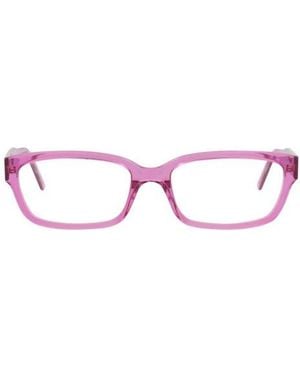 Balenciaga 55Mm Rectangular Optical Glasses - Pink