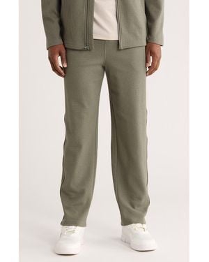 90 Degrees Oberon Jacquard Straight Leg Pants - Green