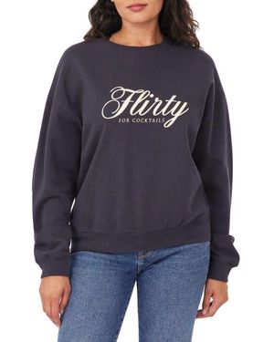Kensie Easy Graphic Sweatshirt - Blue