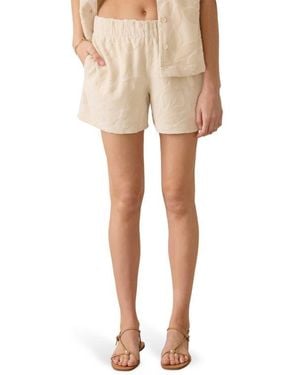 Faherty Cabana Terry Cloth Shorts - Natural