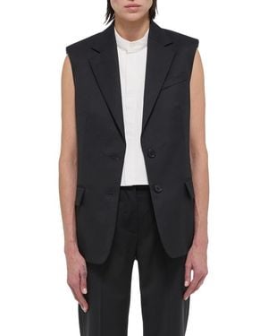 Helmut Lang Virgin Wool Vest - Blue