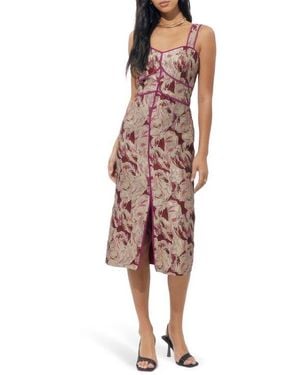 Adelyn Rae Ella Jacquard Midi Dress - Multicolor