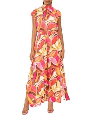 Halogen® Flutter Sleeve Jumpsuit - Red