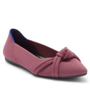 Rothy's Pointed Toe Knot Flat - Purple